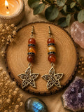 Boucles " Anais " Cornaline